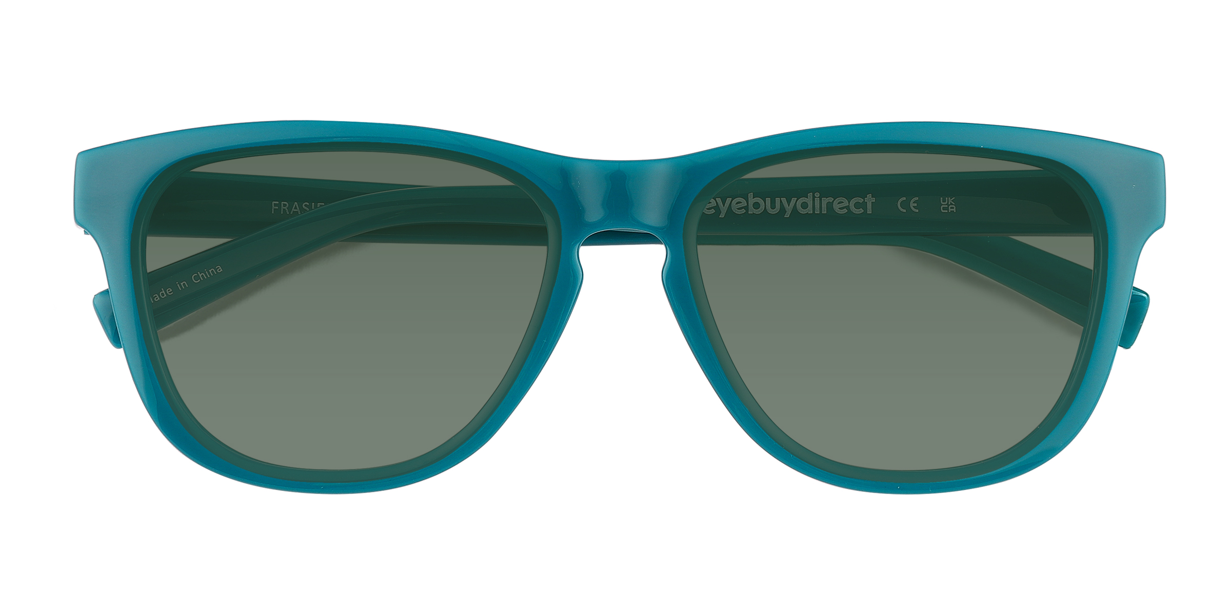 Shiny Solid Green Frasier -  Eco-friendly Lunettes de soleil