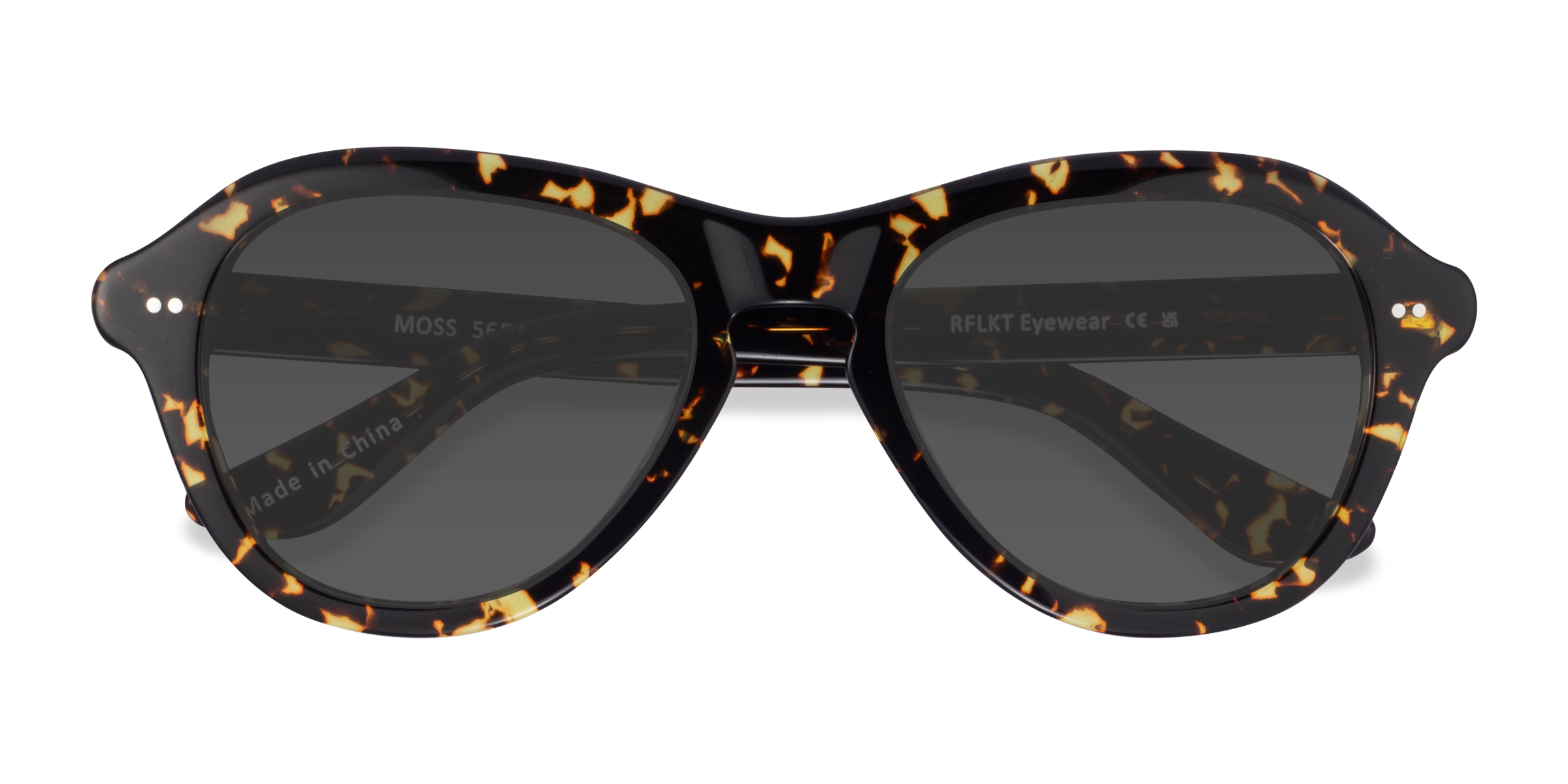 Spotty Tortoise Moss -  Acetate Sunglasses