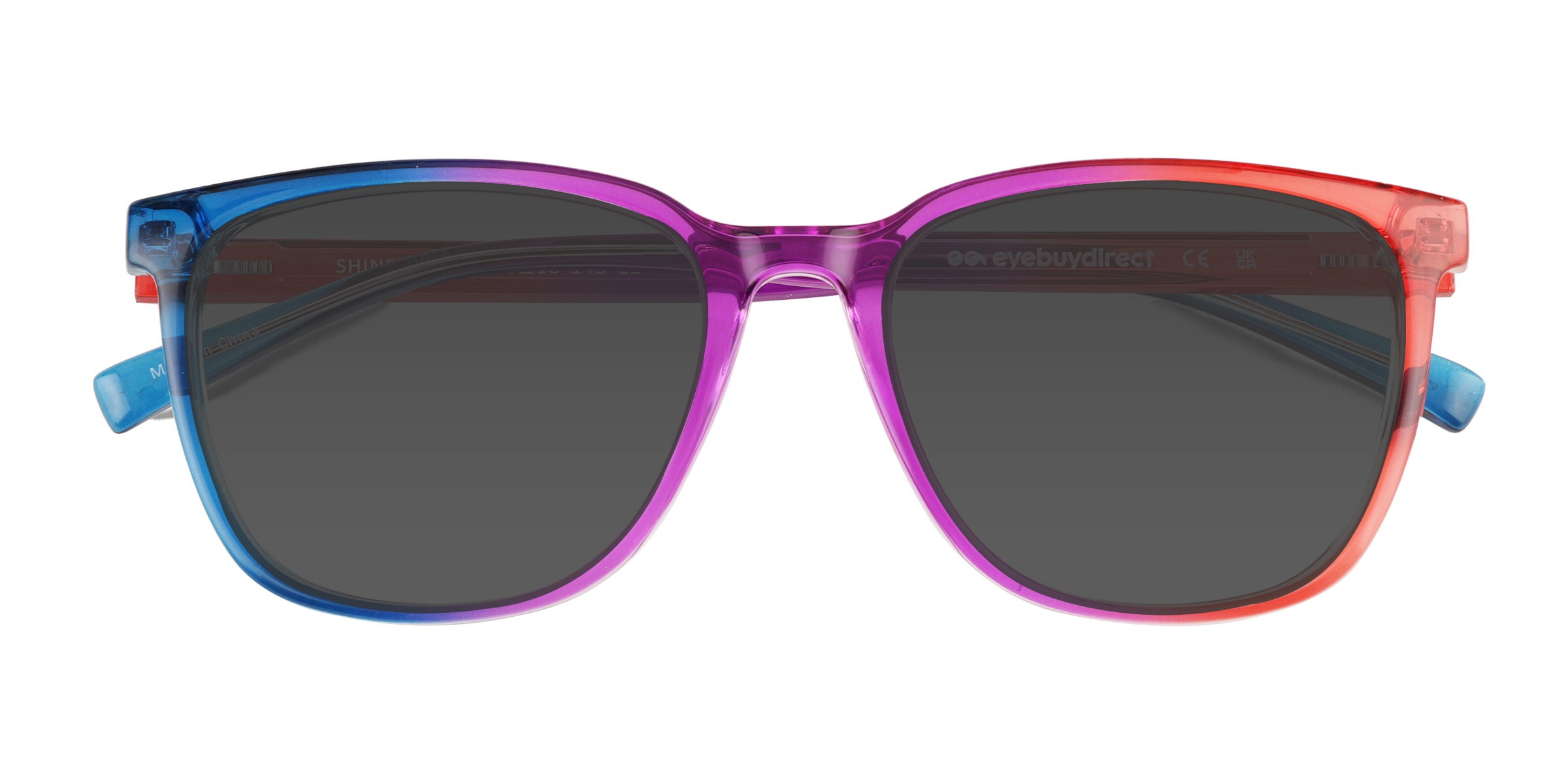Purple Orange Rainbow Shine Bright -  Plastique Lunettes de soleil