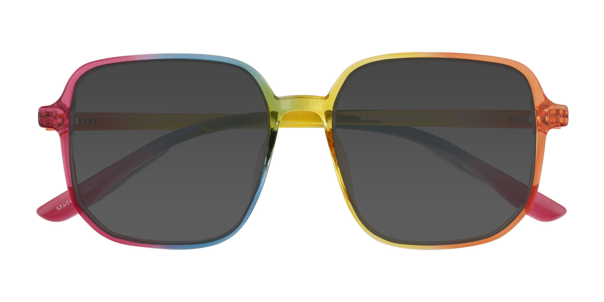 Clear Rainbow Sunlit -  Plastic Sunglasses