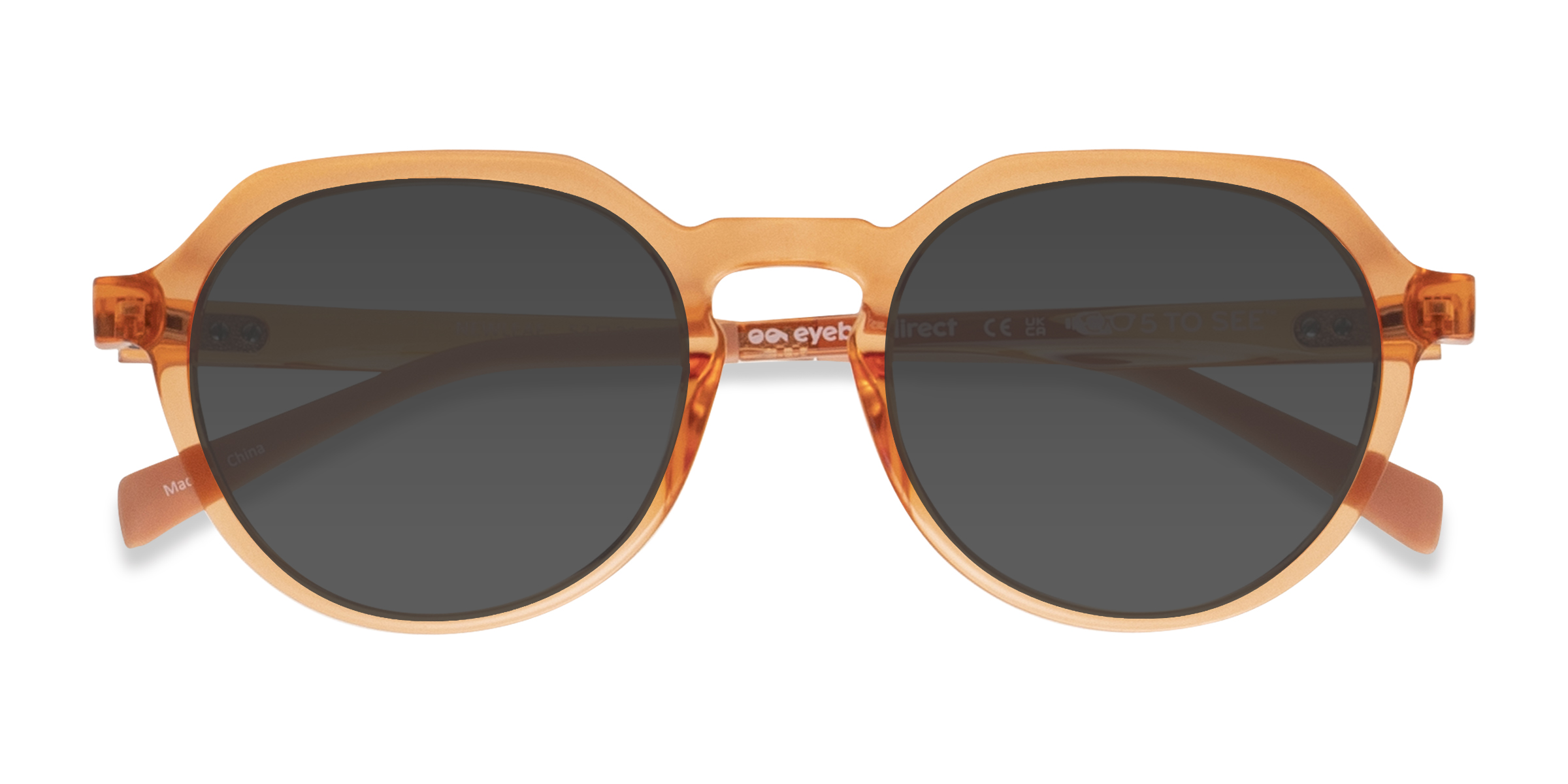 Clear Orange Newleaf -  Plastique Lunettes de soleil