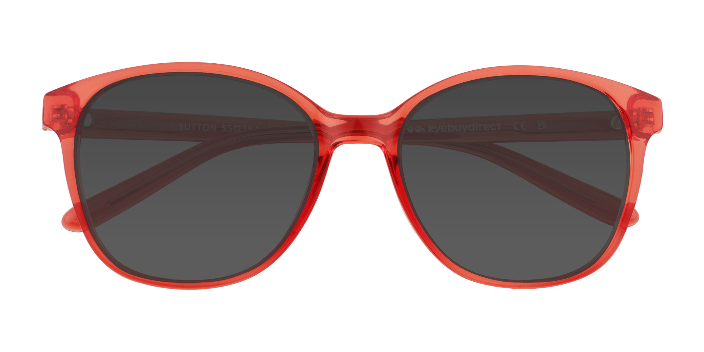 Clear Coral Sutton - Plastique Lunettes de soleil