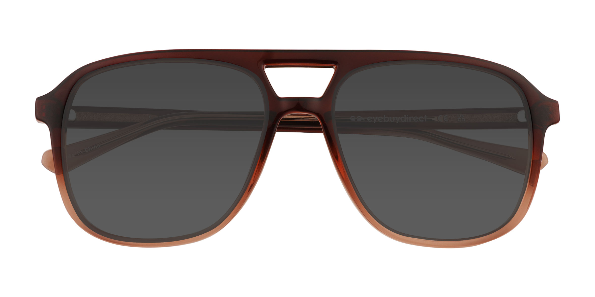 Gradient Brown Skylar -  Plastic Sunglasses
