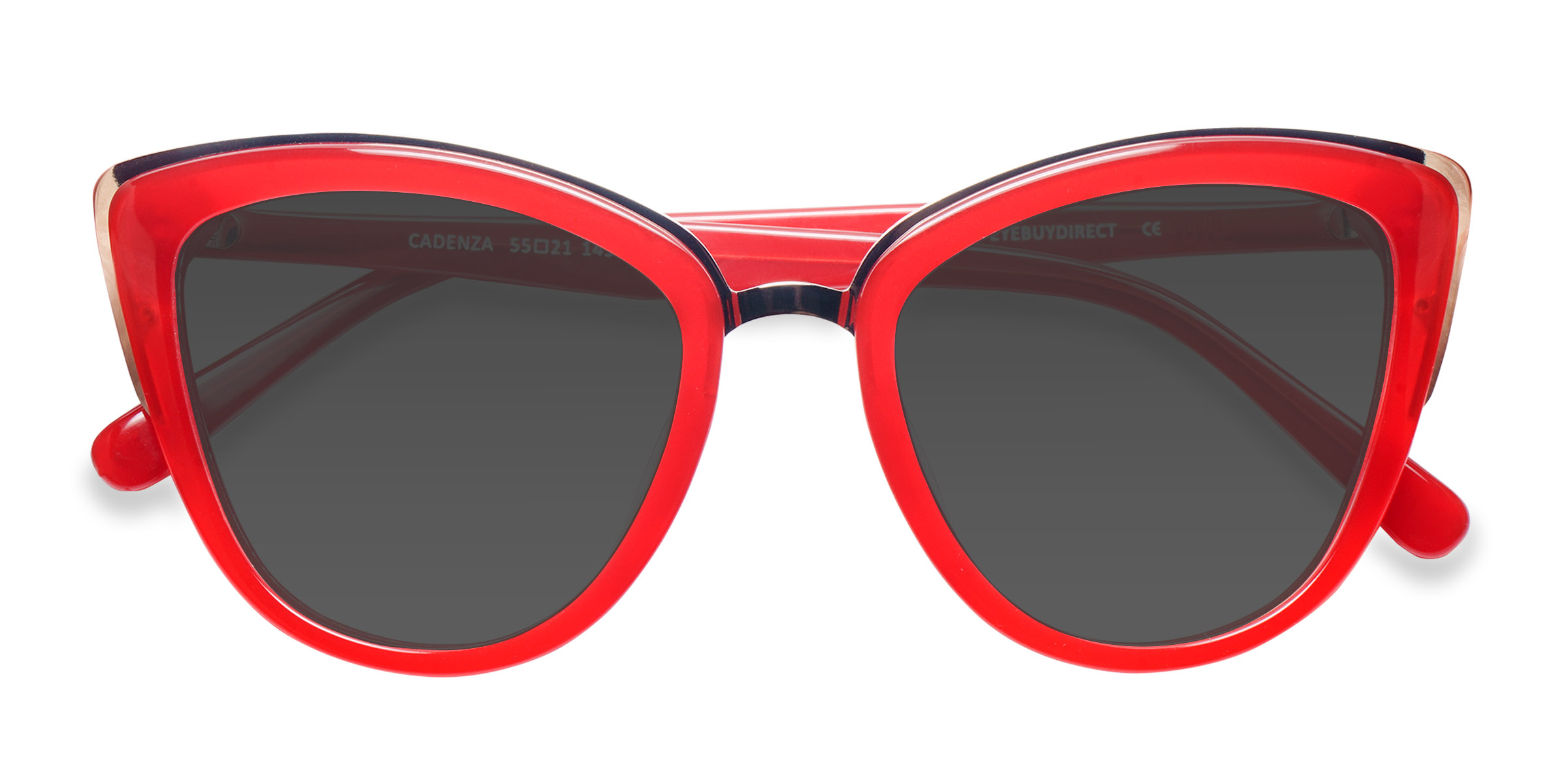 Red Cadenza -  Acetate-metal Sunglasses