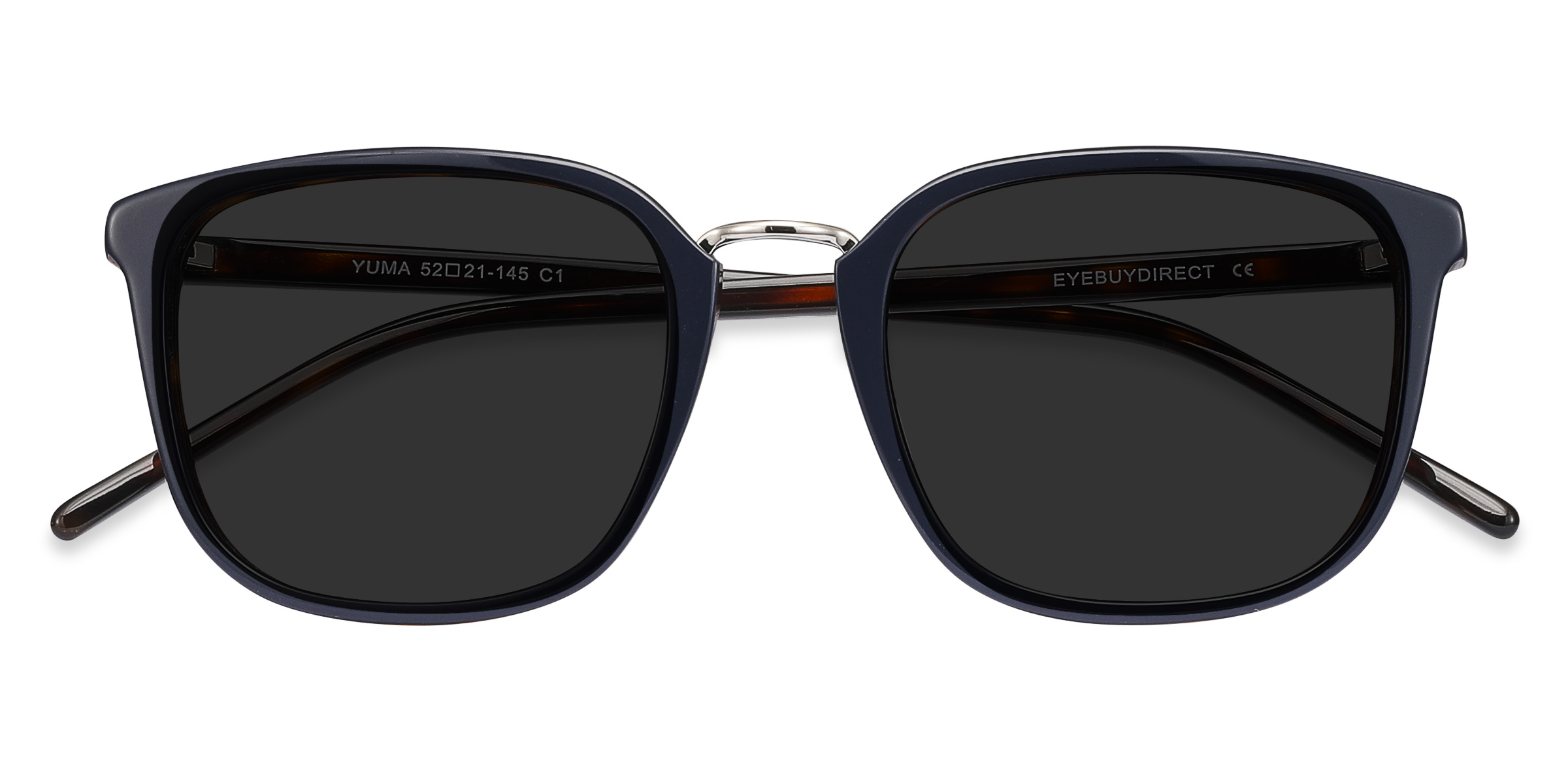 Navy Yuma -  Acetate-metal Sunglasses