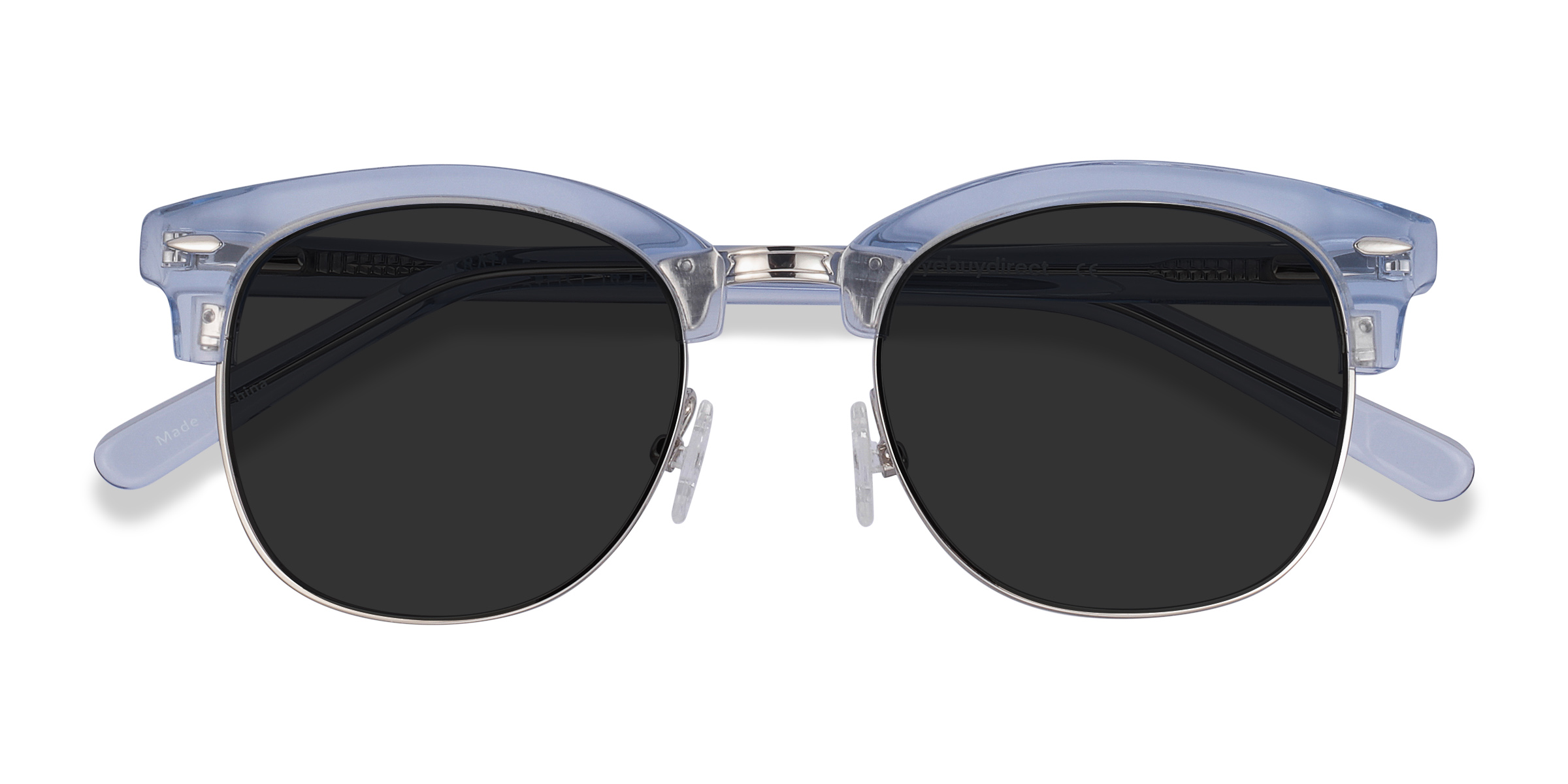 Clear Blue Strata -  Acetate-metal Sunglasses