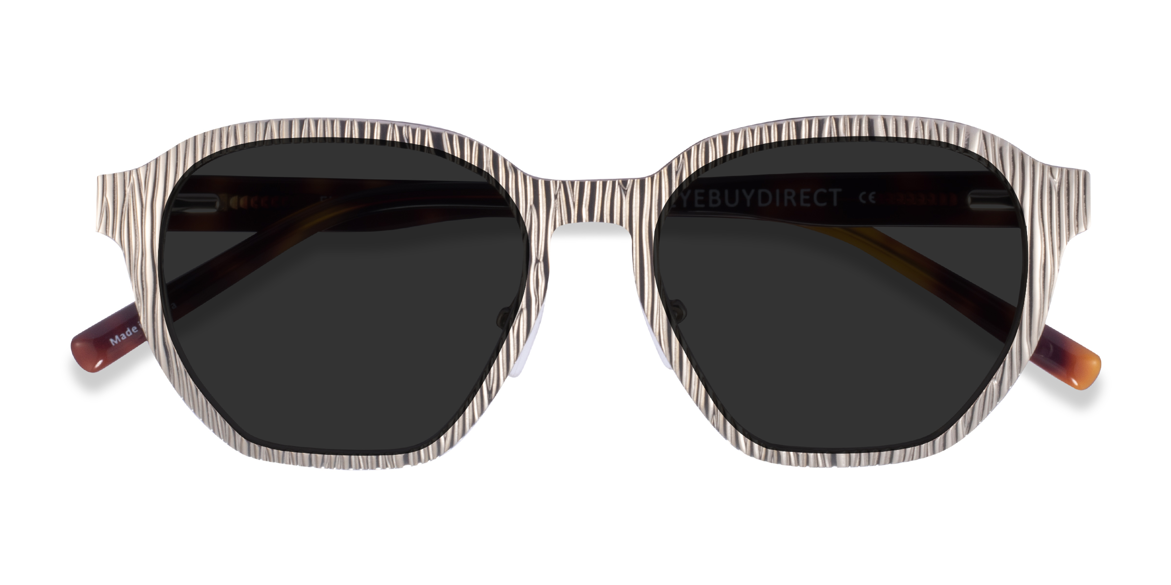 Matte Silver Electro - Acétate Lunettes de soleil