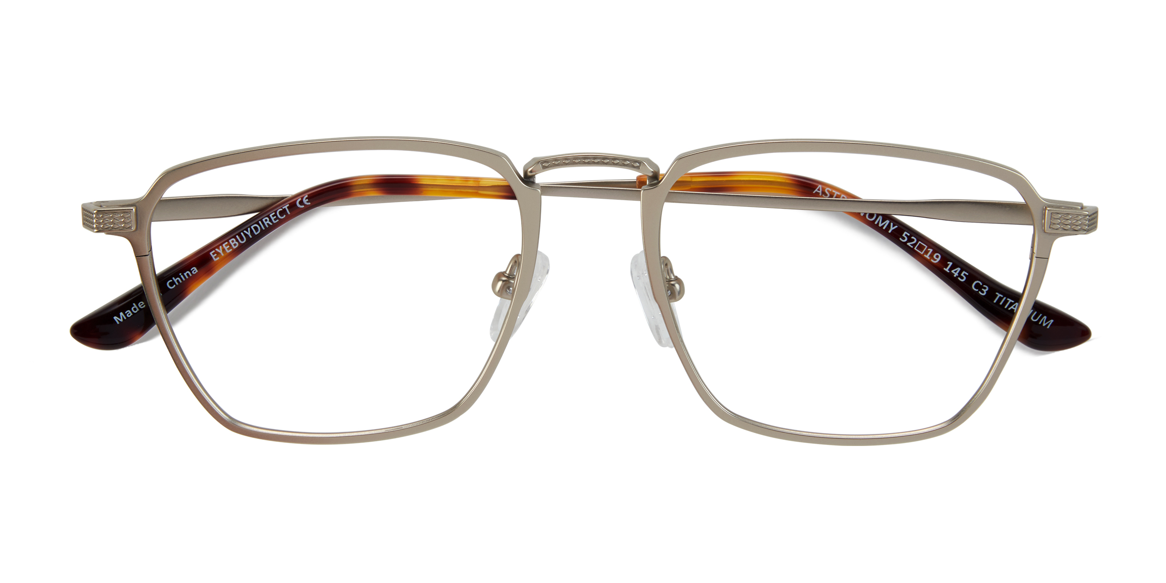 Matte Gold Astronomy -  Titanium Lunettes de vue