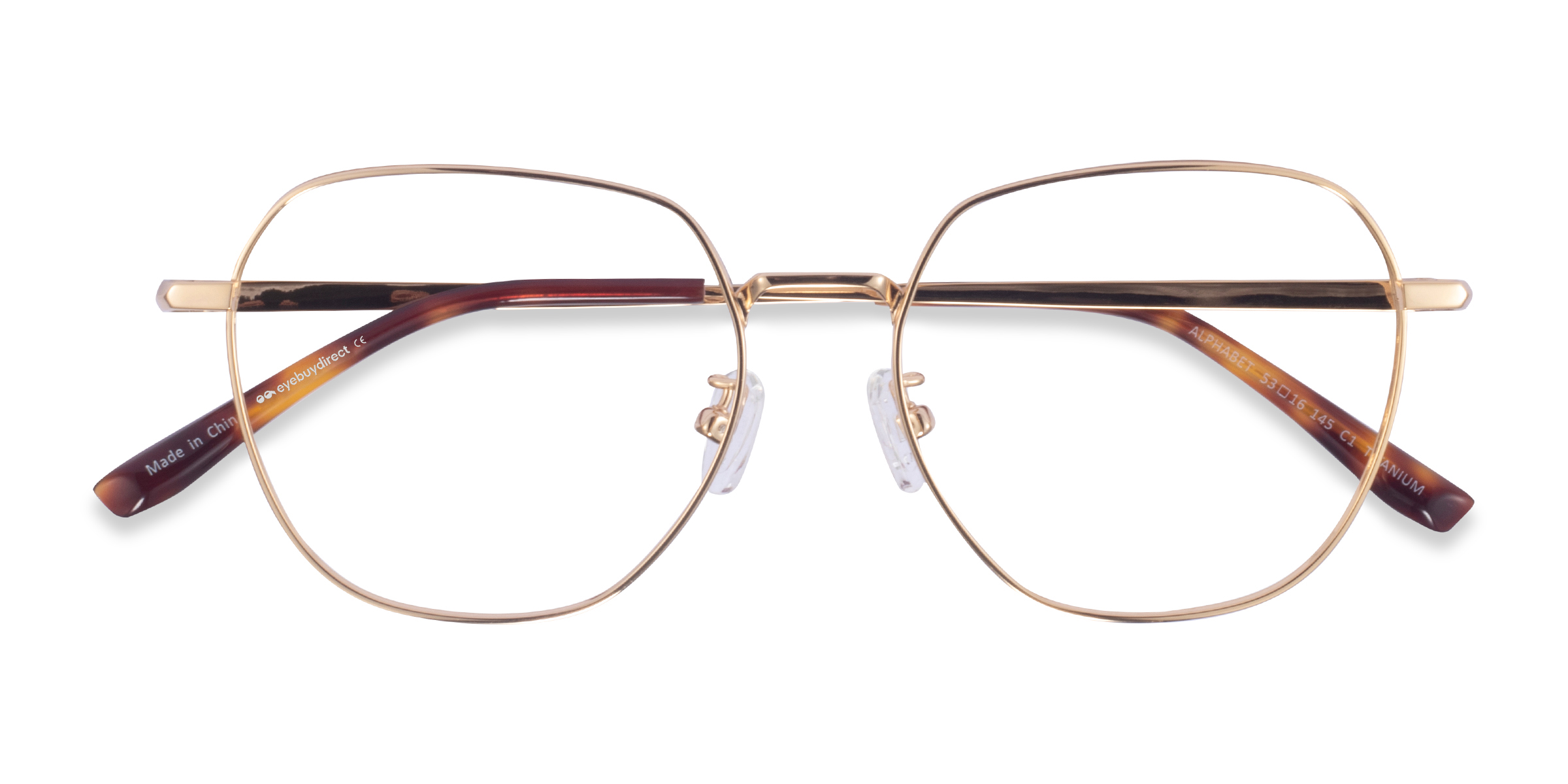 Gold Alphabet -  Titanium Eyeglasses