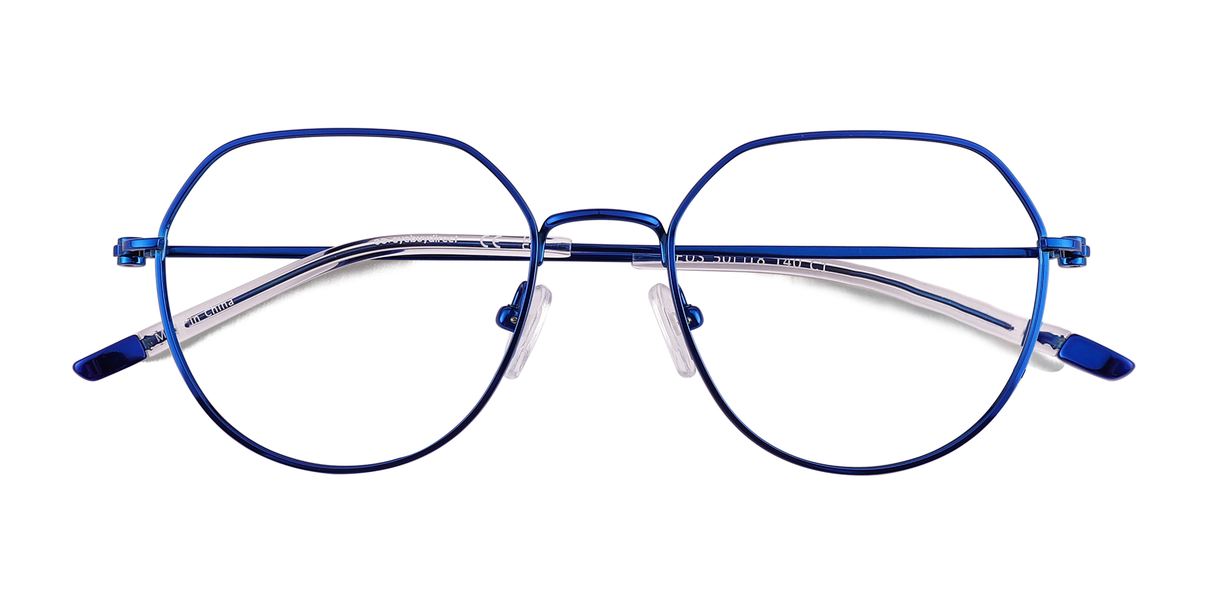 Shiny Blue Zeus -  Titanium Lunettes de vue