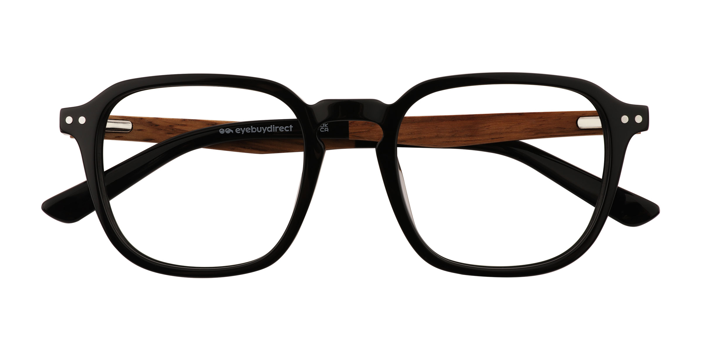 Black Larch - Wood-texture Eyeglasses