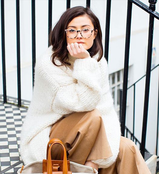 Ivory/Tortoise-Round-Eyeglasses for Women