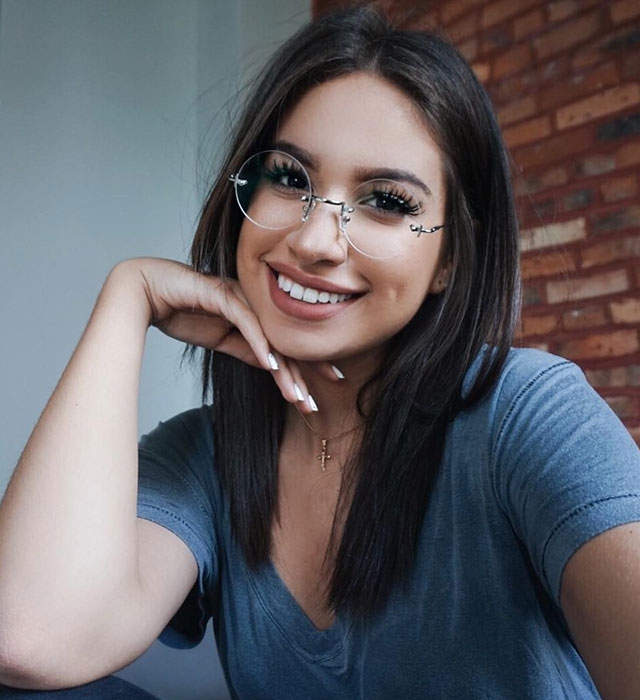 Golden-Round-Eyeglasses for Women